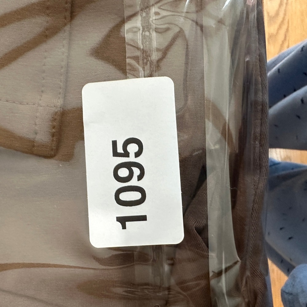 Susan Graver Weekend Brown Cotton Spandex Pull On Crop Pants Large - Picture 8 of 8